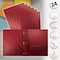 Better Office Products 2 Pocket Heavyweight Plastic Folder Portfolio With Prongs, Letter Size, Burgundy Red, 24PK 86615 - alternate 3